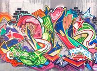 Living walls Fototapete »Graffiti Vlies«, glatt, (1 St), 350 x 255 cm