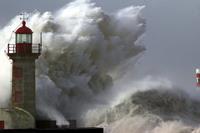 Papermoon Fotobehang Lighthouse in Storm