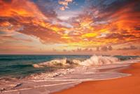 Papermoon Fotobehang Sea Sunset
