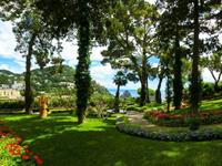 Papermoon Fotobehang Capri Island Garden Vliesbehang, eersteklas digitale print