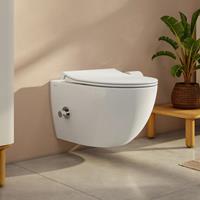Vitra Aquacare Sento Wand-Tiefspül-WC-Set mit Bidetfunktion, mit WC-Sitz, 7748B003-6206