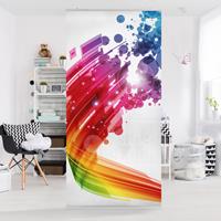 Bilderwelten Raumteiler Muster & Textur Rainbow Wave and Bubbles