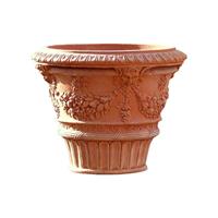 Gartentraum.de Pflanzgefäß aus Terracotta im antiken Design - Gangi