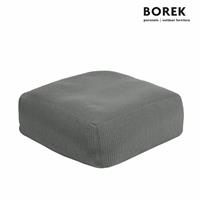 Outdoor Sitzkissen für Gartenmöbel von Borek - Crochette Sitzkissen / Iron Grey