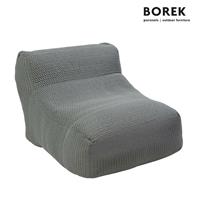 Gartentraum.de Sitzsack von Borek - modern - witterungsbeständig - Leno Sitzsack / Iron Grey
