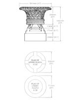 Gartentraum.de Garten Pflanztopf historisch groß XXL - Blunham House / Sand