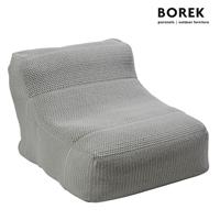 Gartentraum.de Hochwertiger Outdoor Sitzsack - grau - modern - Borek - Leno Sitzsack