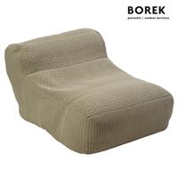 Gartentraum.de Moderner Sitzsack für draußen in beige - Borek - groß - Leno Sitzsack