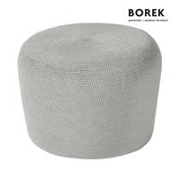 Gartentraum.de Borek Sitzsack aus Ardenza-Rope 40cm hoch - Crochette Kissenstuhl / Iron Grey