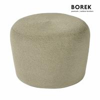 Gartentraum.de Borek Sitzsack aus Ardenza-Rope 40cm hoch - Crochette Kissenstuhl / Sand