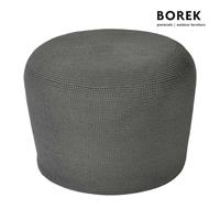 Gartentraum.de Borek Sitzsack aus Ardenza-Rope 40cm hoch - Crochette Kissenstuhl / Anthrazit