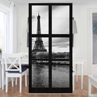 Bilderwelten Raumteiler Fenster Eiffelturm Seine Paris