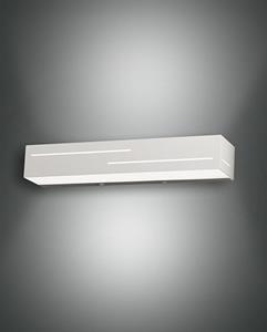 Fabas Luce LED Wandleuchte Banny in Weiß und Weiß-satiniert 2x 9W 850lm