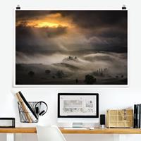 Bilderwelten Poster Natur & Landschaft - Querformat Nebelwellen