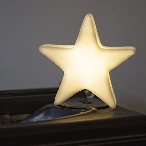 8 seasons LED Mini Akkuleuchte Star in Weiß 0,5W 110lm 95x90mm