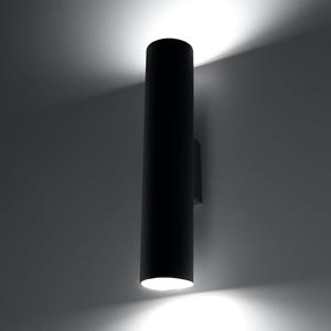 Famlights | Wandleuchte Brian aus Stahl in Schwarz GU10 max. 2 x 40W