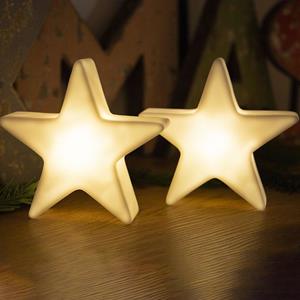 8 seasons LED Mini Akkuleuchte Star in Weiß 0,5W 110lm 118x115mm