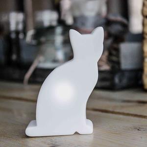 8 seasons LED Mini Akkuleuchte Cat in Weiß 0,5W 110lm