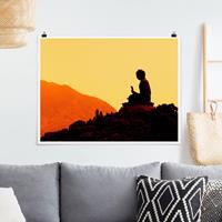 Bilderwelten Poster Natur & Landschaft - Querformat Resting Buddha