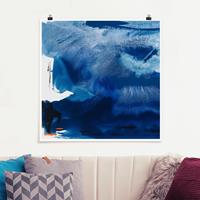 Bilderwelten Poster Abstrakt - Quadrat Tag am Meer I