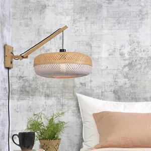 Good&Mojo-collectie Wandlamp Palawan naturel/wit S