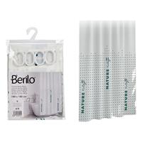 BERILO Bigbuy S3606922 Duschvorhang Vintage, 180 X 180 Cm, Weiß