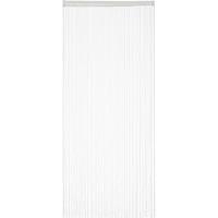 RELAXDAYS Fadenvorhang weiß, kürzbar, mit Tunneldurchzug, für Türen & Fenster, waschbar, Fadengardine, 90x245 cm, white