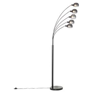QAZQA Vloerlamp sixties - Zwart - Design - L 1290mm