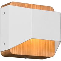 BES LED Led Wandlamp - Trion Arbon Up And Down - 4w - Warm Wit 3000k - Vierkant at Wit - Aluminium