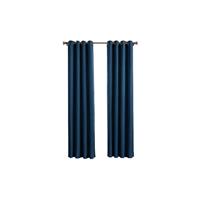 Larson Premium Gordijnen uxury Home Edition et Ringen - 1.5 Meter - Donkerblauw