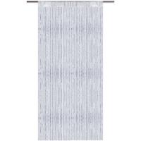 BESTLIVINGS Fadenvorhang Lurex- Optik Fadengardine mit Stangendurchzug Türvorhang, attraktiv und modern, 300 x 250 cm in Weiß
