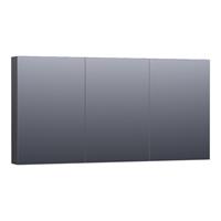 Saniclass Plain Spiegelkast 139x70x15cm Black Wood SK-PL140BW