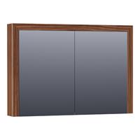 Saniclass Walnut Wood Spiegelkast 99x70x15cm Natural Walnut SK-WW100NWA