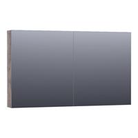 Saniclass Plain Spiegelkast 119x70x15cm 2 deuren MFC Grey Canyon SK-PL120GC