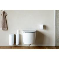 Brabantia MindSet toiletaccessoires set van 3 toiletborstel met houder toiletrolhouder en reserverolhouder Mineral Fresh White 303708