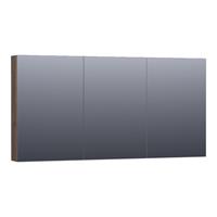 Saniclass Plain Spiegelkast 139x70x15cm Black Oak SK-PL140BO