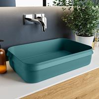 Mondiaz Arvo waskom 55x38x13cm rechthoek opbouw Solid Surface Smag/Smag M80179SmagSmag