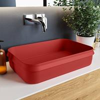 Mondiaz Arvo waskom 55x38x13cm rechthoek opbouw Solid Surface Fire/Fire M80179FireFire
