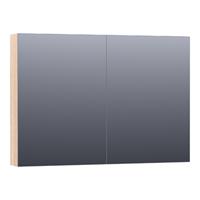 Saniclass Plain Spiegelkast 99x70x15cm White Oak SK-PL100WO