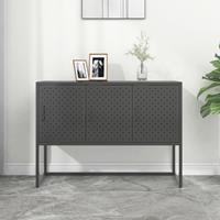 vidaXL Sideboard Anthrazit 105x35x75 cm Stahl 