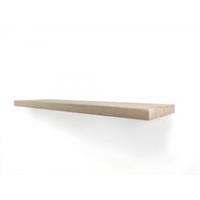 Wood Brothers Zwevende wandplank eiken recht 100 x 25 cm