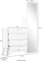 FORTE Garderobenschrank »Elzzan« Breite 115,2 cm