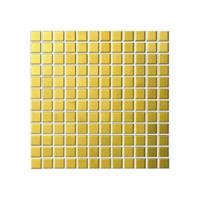 The Mosaic Factory Barcelona mozaiektegel 2.3x2.3x0.6cm vierkant geglazuurd porselein wand mat goud metallic AM23GD