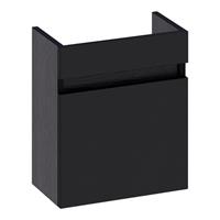 Saniclass Solution Fonteinonderkast - 40x45x22cm - 1 linksdraaiende deur - MFC - black wood FO-SLLBW