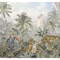 Komar Fototapete Lion King Hills, bedruckt-Comic-Retro-mehrfarbig, BxH: 300x280 cm