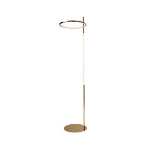 Maxlight Lozanna - staanlamp - 170 cm - 27W LED incl. - goud