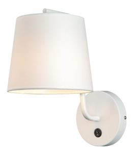 Maxlight Chicago - wandverlichting met schakelaar - 20 x 29 x 32 cm - wit