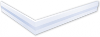 Gelco Aneta Voorzetpaneel vierkant douchebak 90 cm wit