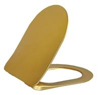 aloni Creavit Duroplast WC Sitz Toilettensitz Absenkautomatik Softclose Gold - Gold