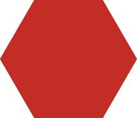 Codicer Hex25 Basic hexagon vloertegel 25x22 Rojo